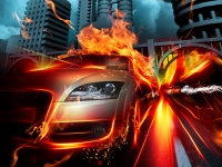 car_in_fire_city